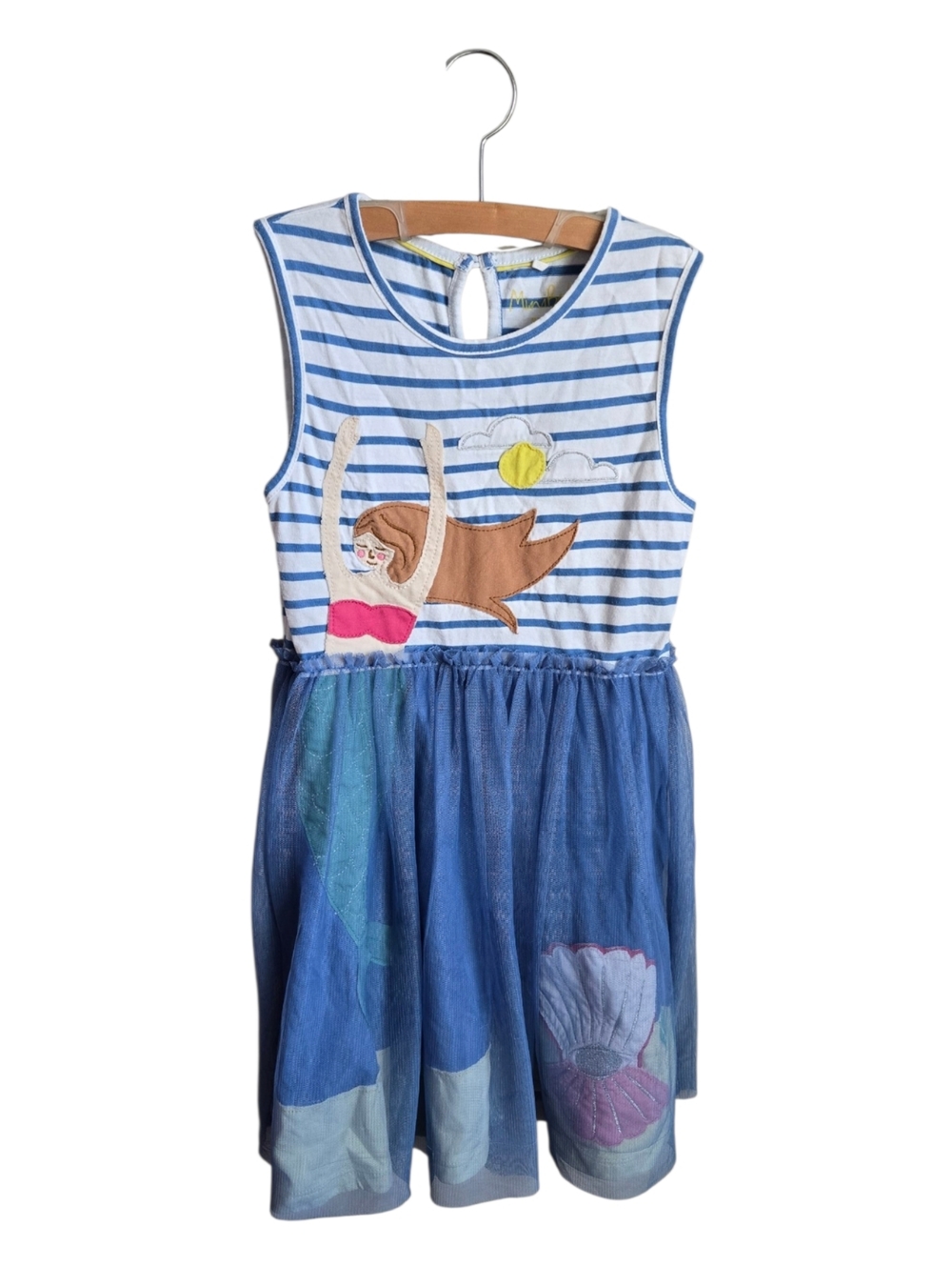 Mini Boden Tulle Mermaid Applique Dress sz 6/7 - Picture 5 of 9